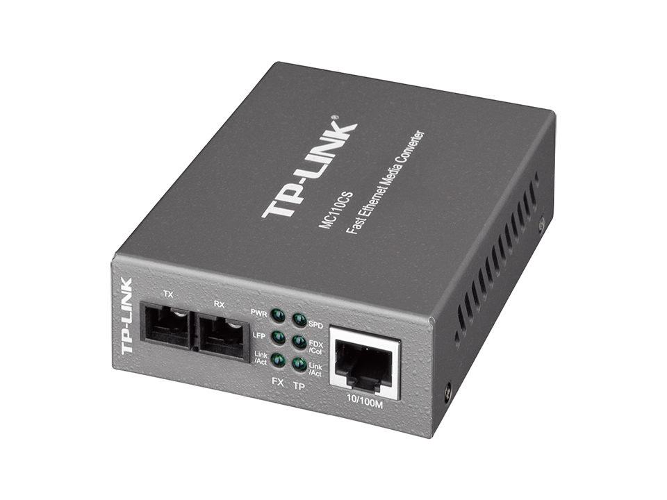 TP-Link conversor de medios monomodo a 10/100 mbps - MC110CS