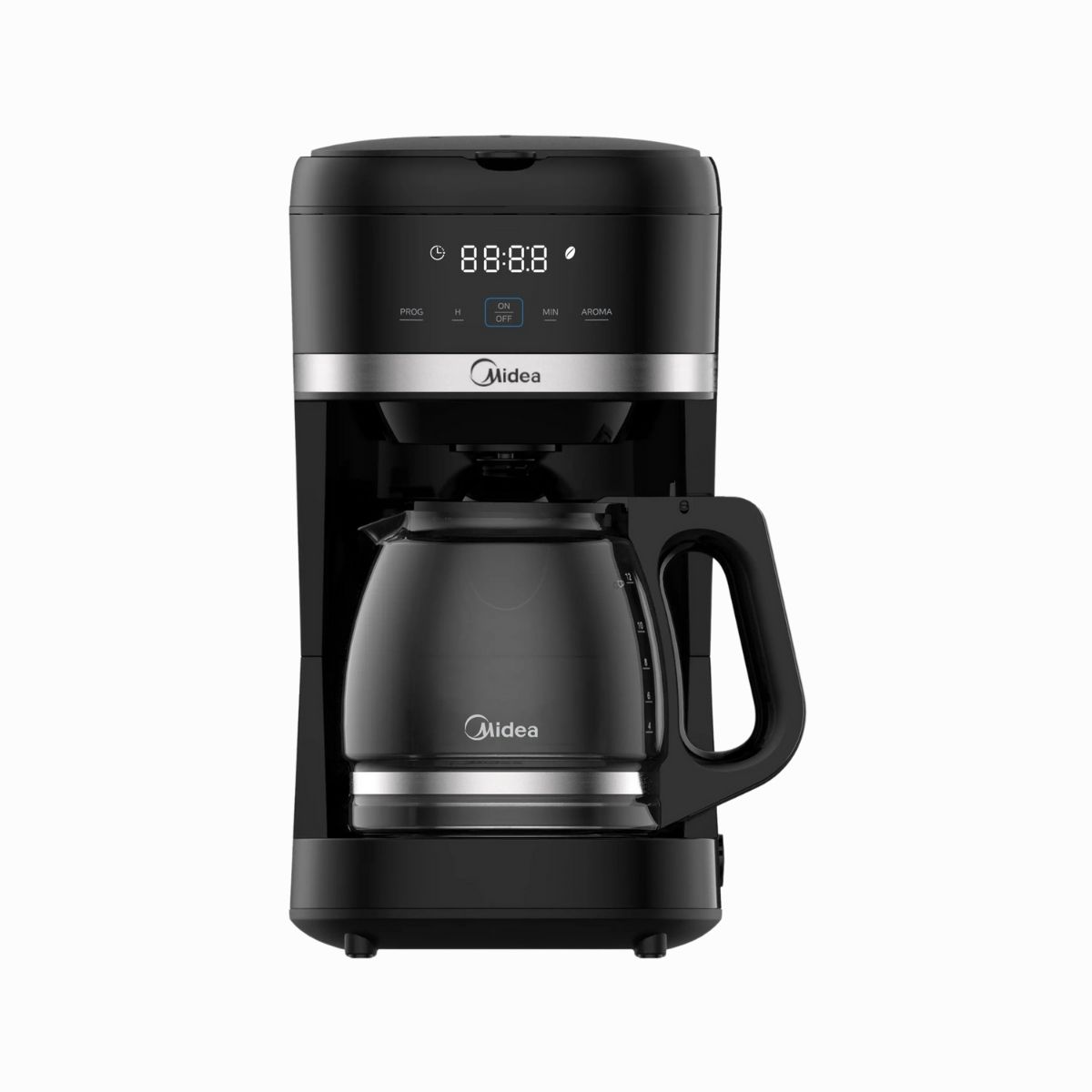 Midea Cafetera 12TZ digital negra MCD12RWCK