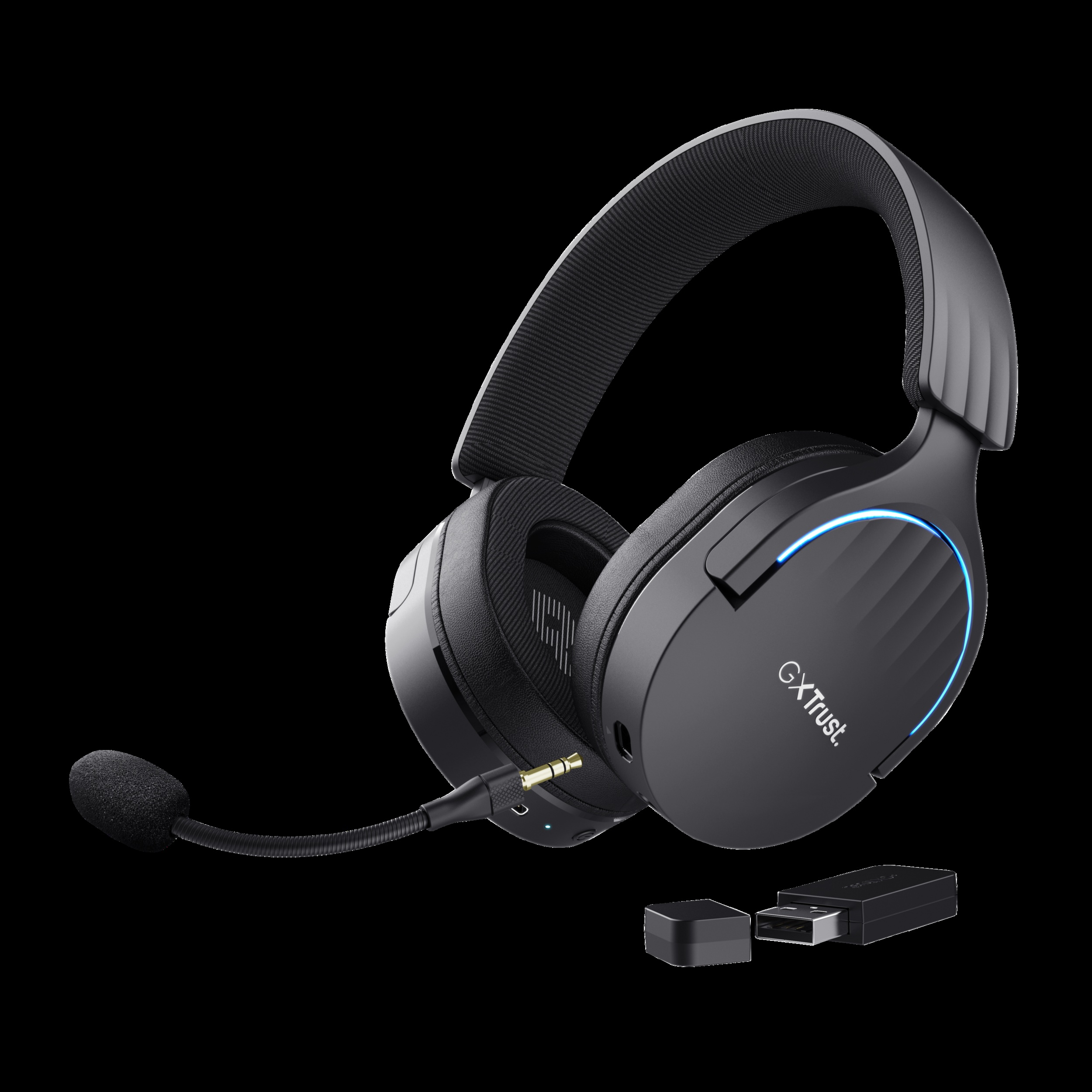 Trust audifonos inalambricos gamer color negro - 24901