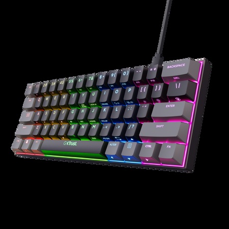 Trust teclado mecanico gaming GXT 867 Acira con iluminacion RGB - 24885