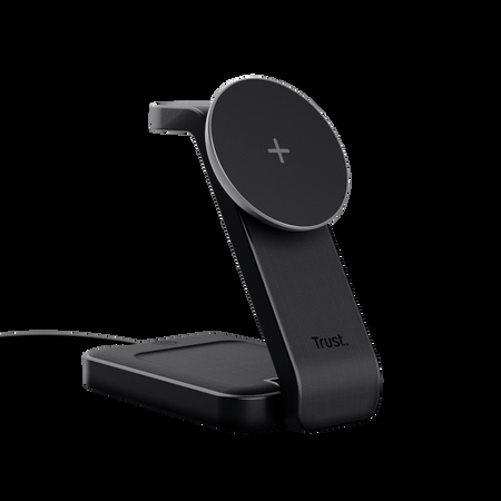 Trust soporte Viro de carga magnetico inalambrico 3 en 1 para iPhone, Apple Watch y AirPods - 25464