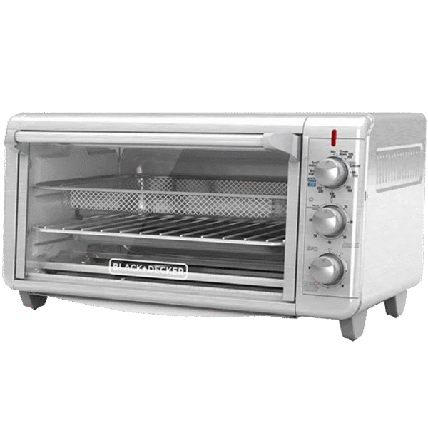 Black + Decker Horno con Freidora de Aire 8 rebanadas inox TO3265xSS-LA