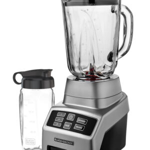 Black + Decker licuadora digital 3 veloc gris 700w +vaso personal BL1840MS