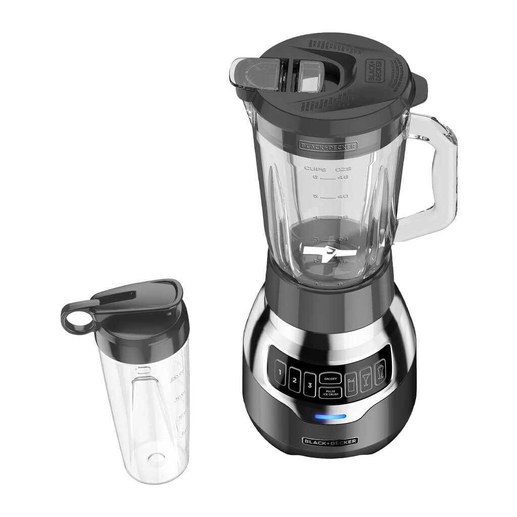 Black + Decker licuadora digital 900w silenciosa inox + vaso personal BL1300DG-PLA - Imagen 5
