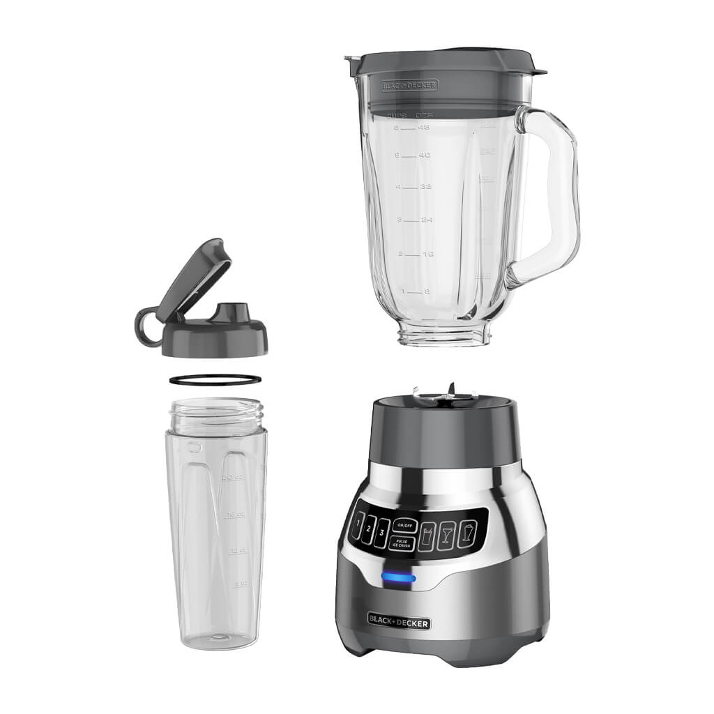 Black + Decker licuadora digital 900w silenciosa inox + vaso personal BL1300DG-PLA - Imagen 3