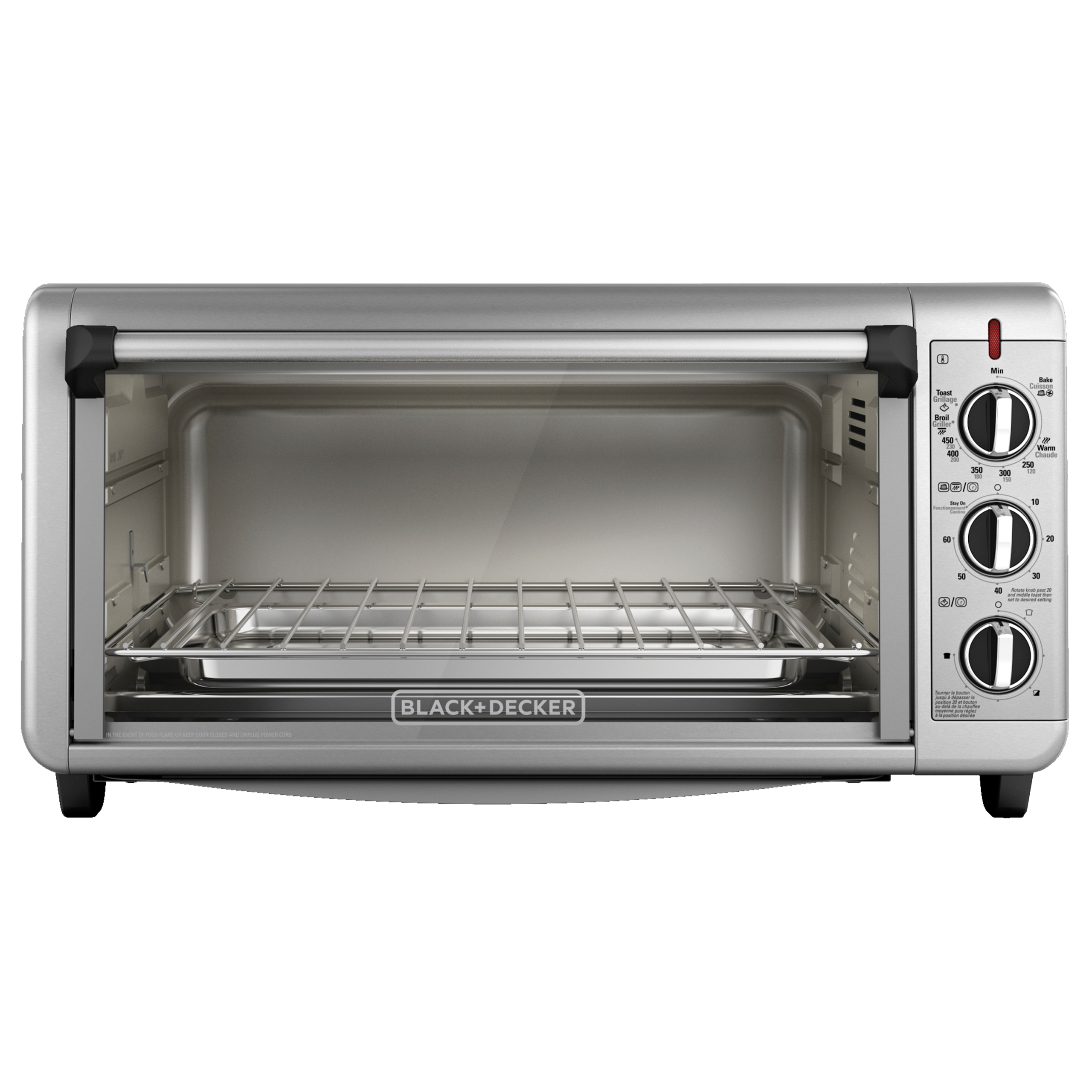 Black + Decker horno de conveccion extra ancho 8 rebanadas inox TO3260XSBD - Imagen 5
