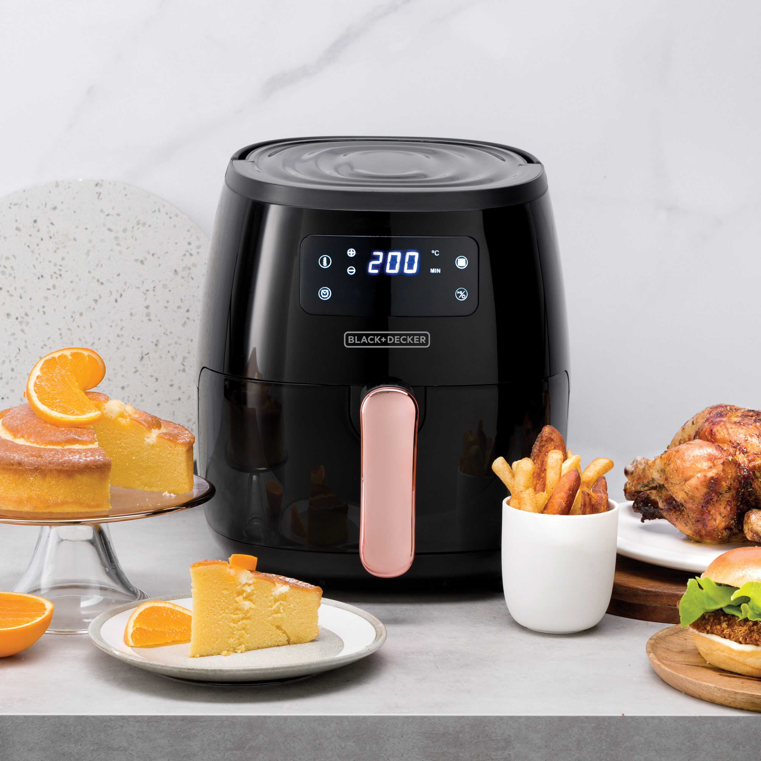 Black + Decker freidora de aire digital 5.7L negra HFD5055B - Imagen 3