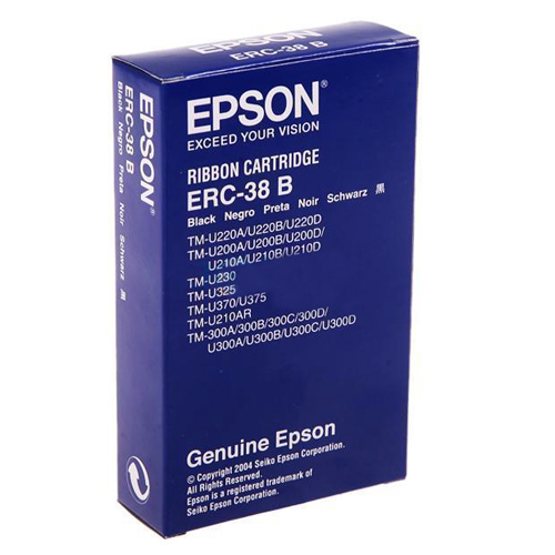 Epson cinta negra para ERC-30/34/38/M 115/119/133/TM-200/300/U200/U210/U220/U370 ERC38B - Imagen 3