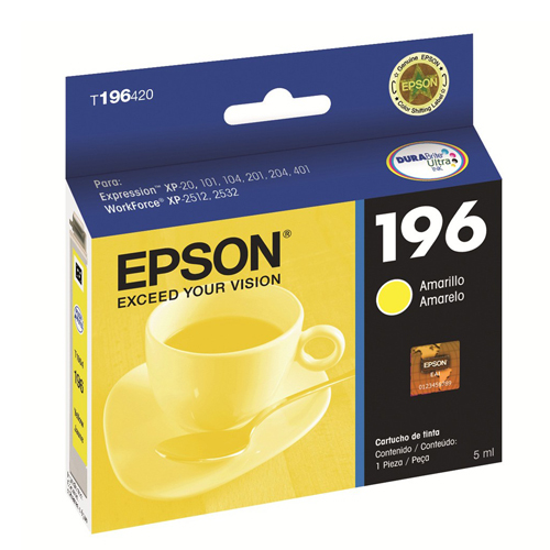 Epson cartucho amarillo para XP-101/201/401 workforce Wf2512/Wf2532 T196420-AL - Imagen 2