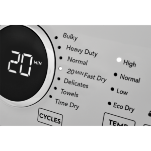 Frigidaire secadora carga frontal gas premium care blanca 21 Kg FDGX22E4EW