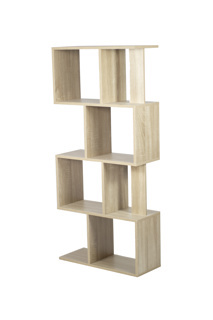 Kenneth Cole estante 4 niveles color roble W60 x H130 x D24 cm-KCWD2022051-O