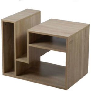 Kenneth Cole mesa auxiliar multifuncional colo roble W60 x H48 x D40 cm-KCWD2022056-O