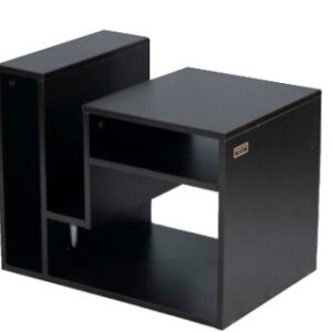 Kenneth Cole mesa auxiliar multifuncional colo negra W60 x H48 x D40 cm-KCWD2022056-B