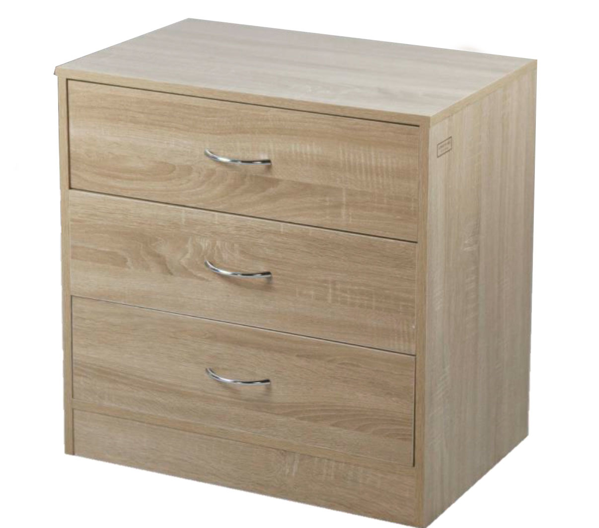 Kenneth Cole gavetero 3 niveles color roble-W60.5 x H61 x D40 cm-KCWD20220510-O - Imagen 3