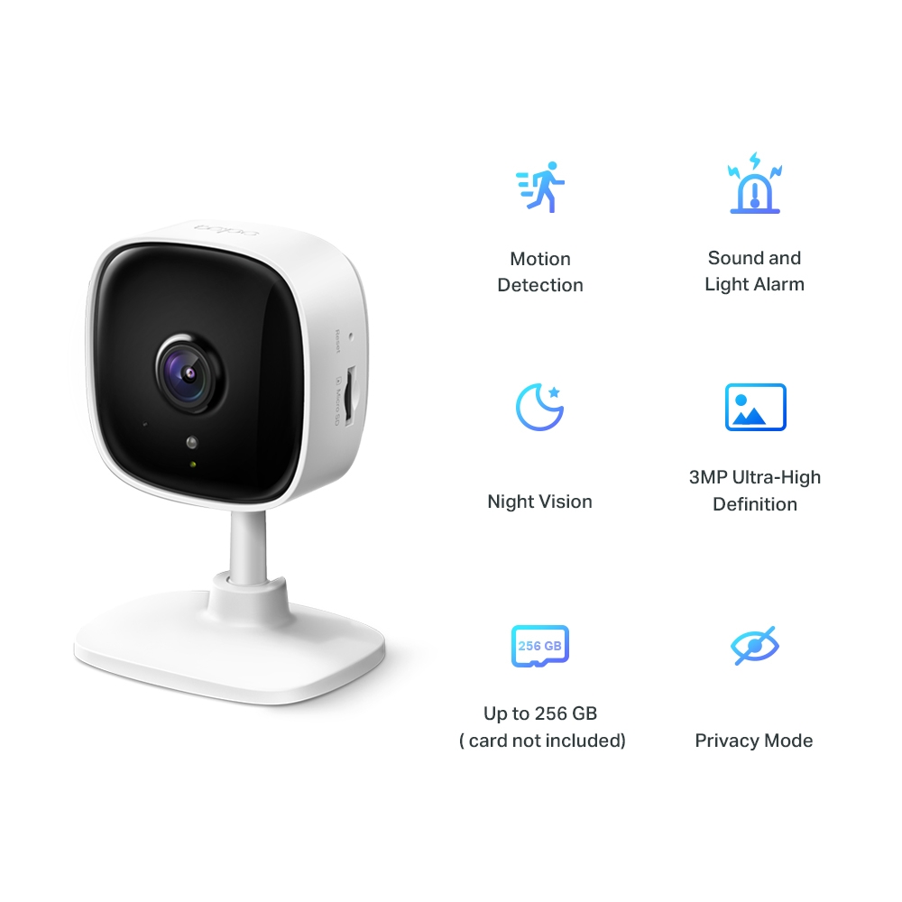 TP-link camara de vigilancia Wi-Fi 3MP con deteccion de movimiento - Tapo C110 - Imagen 3