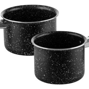 Westinghouse set de 2 ollas para leche marmol negro 12cm WCCS000902AMBB