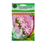 Barrilito clip de madera fieltro flores wclp1 3 piezas