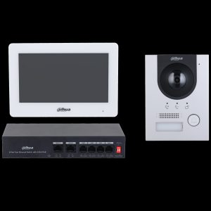 Dahua kit de videoportero IP y wi-fi - DHI-KTP04(S)/DHI-VTO2201F-P-S2/DHI-VTH5421HW- 1.0.01.15.12451-0001