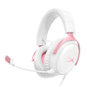 HP Auriculares HyperX Cloud III color blanco con rosado 9W1Q4AA