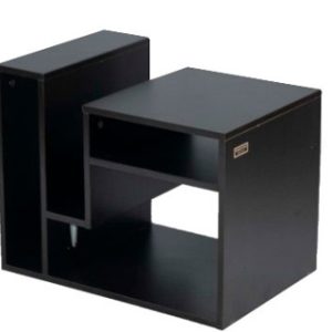 Kenneth Cole mesa auxiliar multifuncional colo negra W60 x H48 x D40 cm-KCWD2022056-B