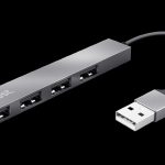 Trust adaptador 4-puertos mini hub USB - 23786