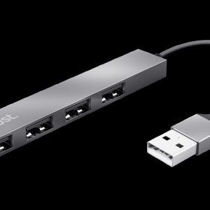 Trust adaptador 4-puertos mini hub USB - 23786