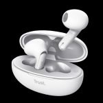 Trust audifonos bluetooth intraaurales color blanco microf c/cancelacion de ruido - 25173