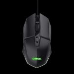 Trust mouse alambrico gamer color negro iluminado - 25036