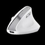Trust mouse vertical ergonomico inalambrico Bayo color blanco recargable - 25398