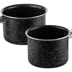 Westinghouse set de 2 ollas para leche marmol negro 12cm WCCS000902AMBB